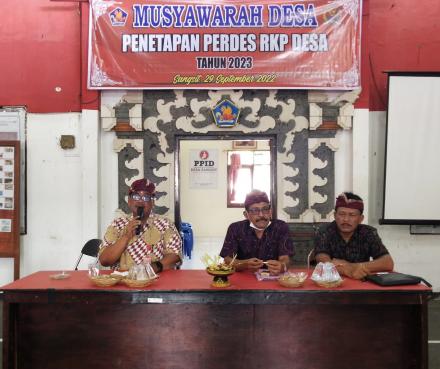 Musyawarah Penetapan Perdes RKP Desa Sangsit Tahun 2023